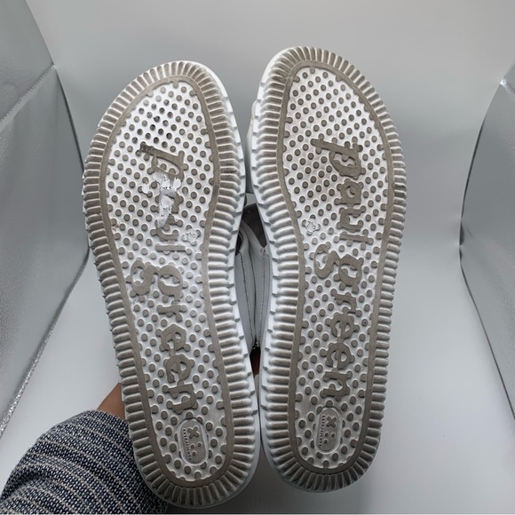 Paul Green Women Tiki Slide Sandal white leather platform size UK 7.5 US 10 1299 - Picture 7 of 8